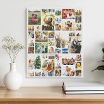 Impressão Em Tela Colagem de Fotos Personalizada 42<br><div class="desc">Faça sua própria arte de canvas de exibição de fotos com 42 das suas queridas memórias fotográficas em uma colagem de fotos no estilo de grade moderno. Basta adicionar suas fotos para decoração personalizada de fotos em casa ou presente personalizado para familiares e amigos.</div>