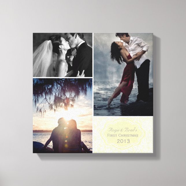 Impressão Em Tela Colagem de Fotos Personalizada do Primeiro Damasco (Frente)