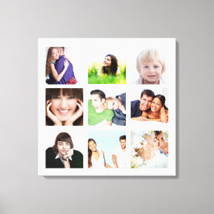 Impressão Em Tela Colagem de Fotos Personalizadas no Instagram