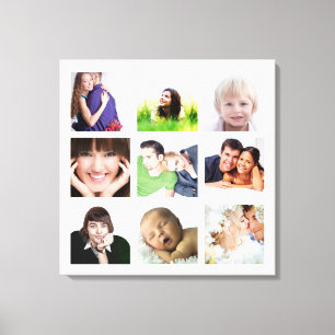 Impressão Em Tela Colagem de Fotos Personalizadas no Instagram