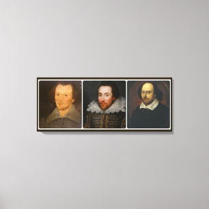 Impressão Em Tela Colagem de Shakespeare em Tela Envolvida