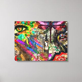 Impressão Em Tela Colagem Digital de Sonhos Subconscientes por KEB