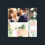 Impressão Em Tela Colagem Foto de Casamento<br><div class="desc">Impressão de Foto Collage de Casamento. 3 fotos. Coleção de casamento.</div>