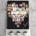 Impressão Em Tela Colagem Fotográfica do Love Script Heart Shaped 29<br><div class="desc">Crie sua própria canvas com 29 fotos favoritas. O modelo de foto é configurado para criar uma colagem de fotos na forma de um coração amoroso, exibindo suas fotos em uma mistura de retratos, paisagens e formatos quadrados de instragrama. Carregue suas fotos trabalhando em filas, de cima para baixo. O...</div>