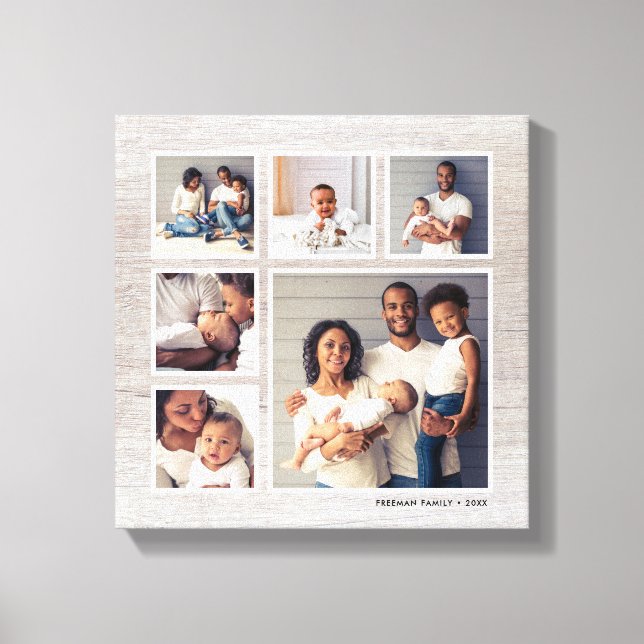 Impressão Em Tela Colagem Fotográfica Rústica de Cinzas Terradas de  (Frente)