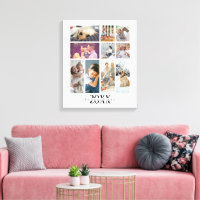 Colagem Personalizada 10 da Família de Fotos e Tex