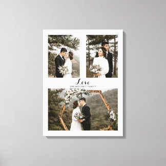 Impressão Em Tela Colar de Fotos Personalizado com Roteiro de Amor e
