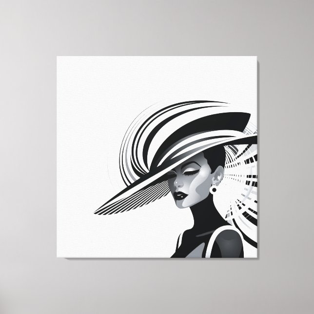 Impressão Em Tela COLEÇÃO CHIC POSH nº 1 (BRANCO) POSTER (Frente)