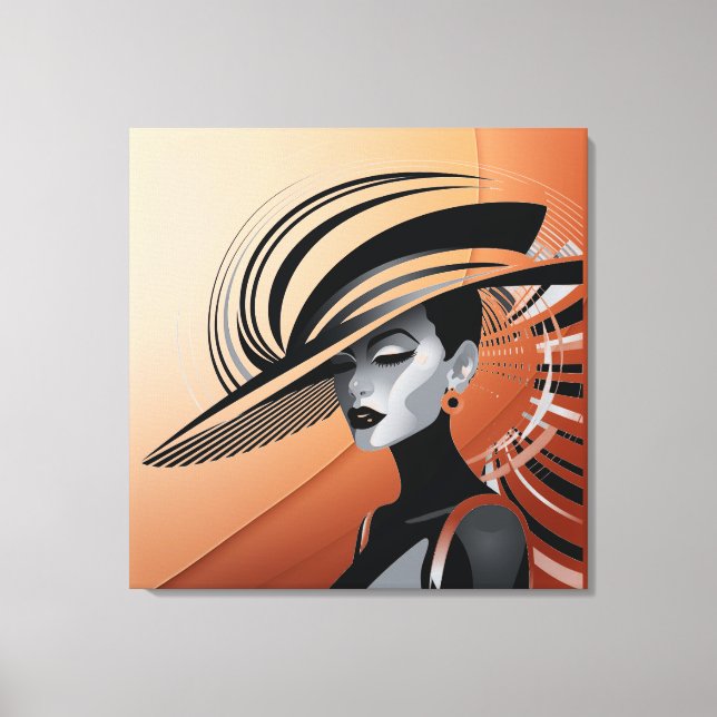 Impressão Em Tela COLEÇÃO CHIC POSH nº 1 (MARROM) (Frente)