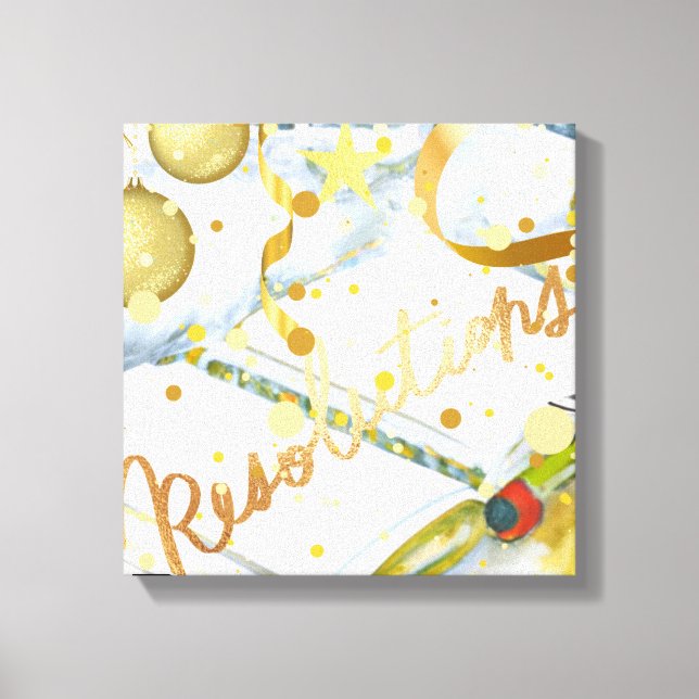 Impressão Em Tela Coleção de Resolução de Ano Novo (Frente)