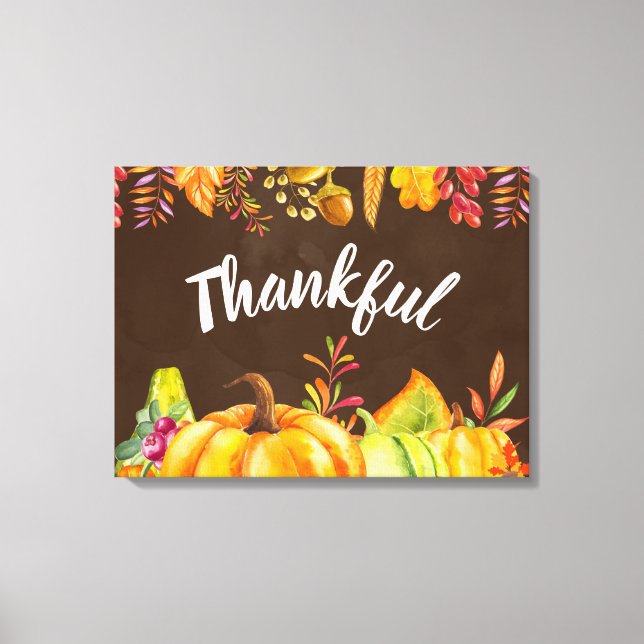 Impressão Em Tela Colheita de Bombas e Autumn Saem Fronteira Graças (Frente)