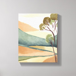 Impressão Em Tela Colinas de Bege | Pintura de Paisagem Natural