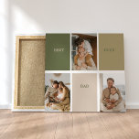 Impressão Em Tela Collage Photo Modern Best Pai Alguma Vez Gift<br><div class="desc">O melhor Pai de sempre para o Collage Photo Modern é uma forma perfeita de mostrar sua apreciação pelo seu pai. Este presente consiste em uma colagem de fotos de estilo moderno, que inclui múltiplas fotos de você e seu pai, destacando os momentos especiais e as memórias que você compartilhou...</div>