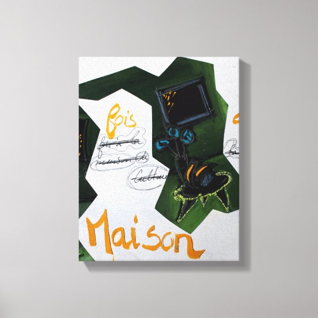 Impressão Em Tela Collages Bruyants Artist Book Culture House C (Frente)