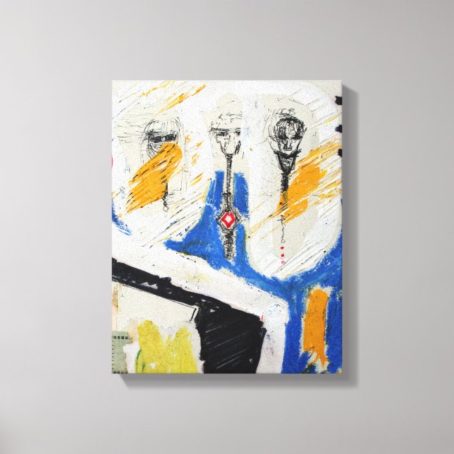 Impressão Em Tela Collages Bruyants Artist Book Shrunken Head C (Frente)