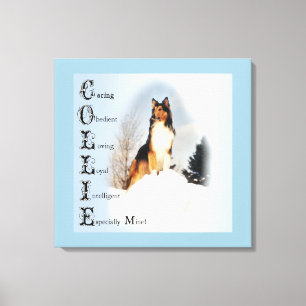 Impressão Em Tela Collie É... Arte Collie