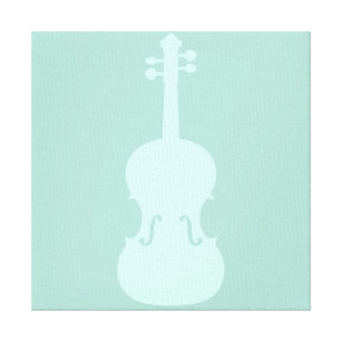 Impressão Em Tela Color PERSONALIZADA De Arte Musical Violin