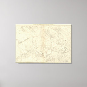 Impressão Em Tela Colorado e parte do noroeste de Utá