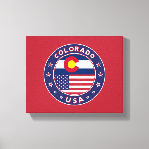 Impressão Em Tela Colorado, Estado do Colorado, poster do Colorado, 