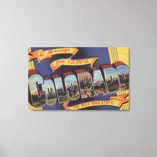 Impressão Em Tela Colorado (o estado alto da milha)