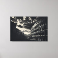 Colóssio em Branco Negro - Elegância Romana Eterno