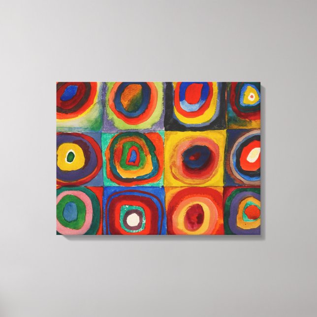 Impressão Em Tela Colour Study, 1913, por Wassily Kandinsky (Frente)