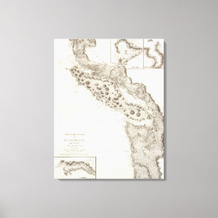 Impressão Em Tela Columbia Britânica de Oregon Washington