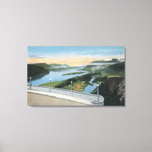 Impressão Em Tela Columbia River Gorge View do Crown Point,