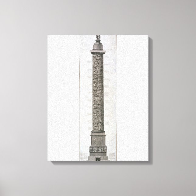 Impressão Em Tela Coluna de Trajan (gravação) (Frente)