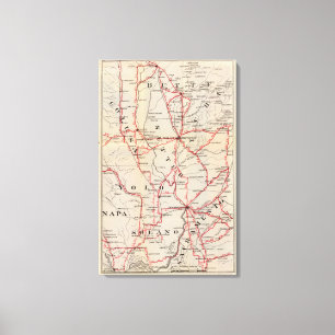 Impressão Em Tela Colusa, Yolo, Napa, montículo, Yuba, Sutter,