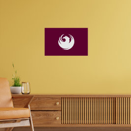 Impressão em tela com a bandeira de Phoenix, Arizo