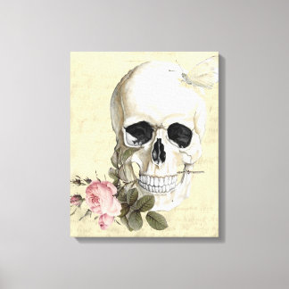 Impressão Em Tela Com uma rosa entre os meus dentes