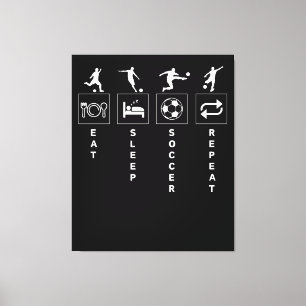 Impressão Em Tela Coma Sonho Futebol Repita