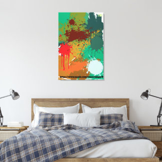 Impressão Em Tela Combatente pela Liberdade no Campo Arte Abstrata p