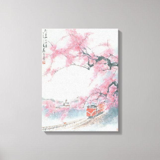 Impressão Em Tela Comboio de trem estreito no Monte Ali (Frente)