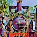 IMPRESSÃO EM TELA COMBOIOS DE VAPOR<br><div class="desc">Um design de arte de um belo trem a vapor restaurado.</div>