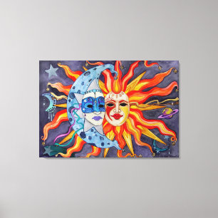 Impressão Em Tela Comédia Celestial e Tragédia