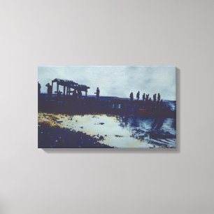 Impressão Em Tela Comemos Todos Os Peixes, E Agora?