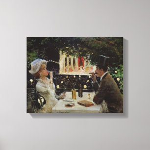 Impressão Em Tela Comensal em Les Ambassadeurs, c.1882