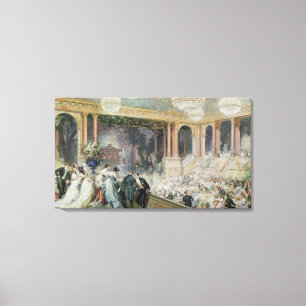 Impressão Em Tela Comensal no Tuileries, 1867