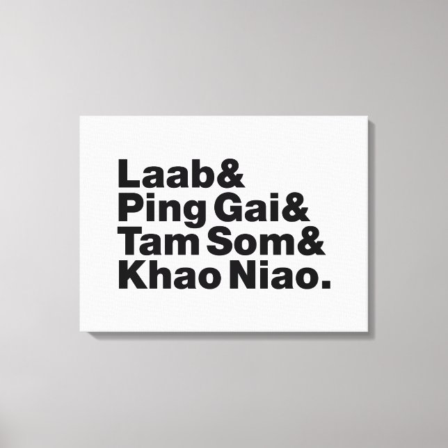 Impressão Em Tela Comida da rua Laotian (Frente)