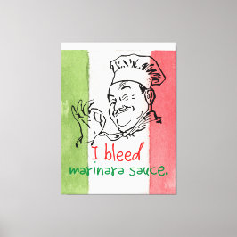 Impressão Em Tela Comida Italiana I Sangrou Marinara Sauce Itália En