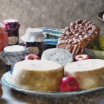 IMPRESSÃO EM TELA COMIDAS DE FARMHOUSE<br><div class="desc">Uma canvas encantadora para melhorar a sua cozinha ou sala de jantar dando a si próprio ou aos seus visitantes uma dica do cardápio de comidas da antiga fazenda georgiana e vitoriana teria sido como na década de 1800, picles, conservas, pratos, queijo, maçãs vermelhas rosadas e pão. England UK. com...</div>