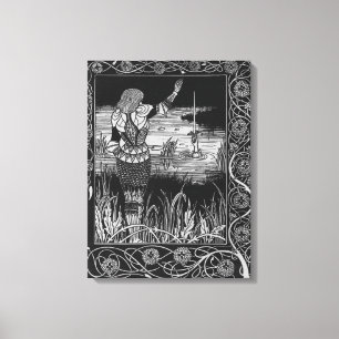 Impressão Em Tela Como a espada Excalibur do senhor Bedivere