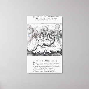 Impressão Em Tela Como as vidas da salamandra no fogo