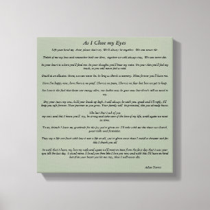 Impressão Em Tela Como eu fecho meus olhos