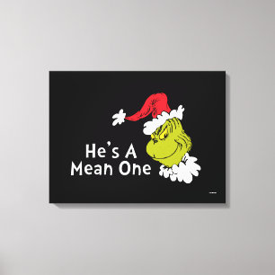Impressão Em Tela Como o Grinch Roubou o Natal Ele é um Mau Caráte