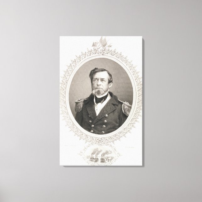 Impressão Em Tela Comodore Andrew Hull Foote (Frente)