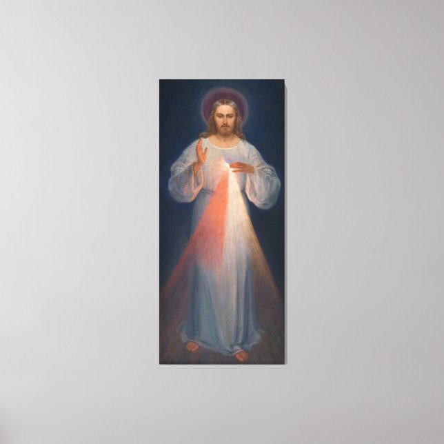 Impressão Em Tela Compaixão divino de Kazimierowski Eugene (Frente)