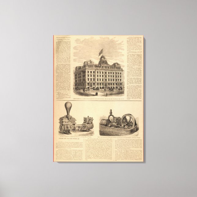 Impressão Em Tela Companhia de Seguros de Vida Continental (Frente)